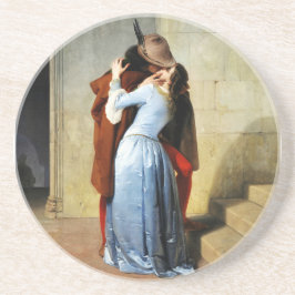 The Kiss - Francesco Hayez Il Bacio  Zandsteen Onderzetter