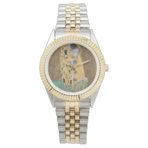 The Kiss (geliefden) Der Kuss (Liebespaar) G. Klim Horloge