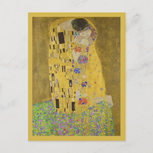 The kiss - Gustav Klimt Briefkaart (Voorkant)