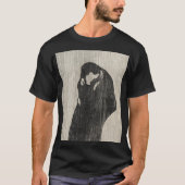 The Kiss IV van Edvard Munch Art Love T-shirt (Voorkant)