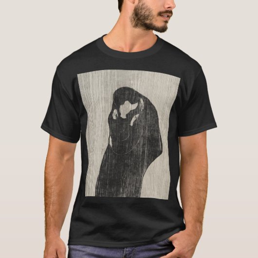  The Kiss IV van Edvard Munch Art Love T-shirt (Voorkant)