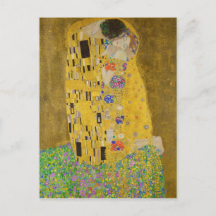The Kiss (Lovers) van Gustav Klimt (1908-1909) Briefkaart