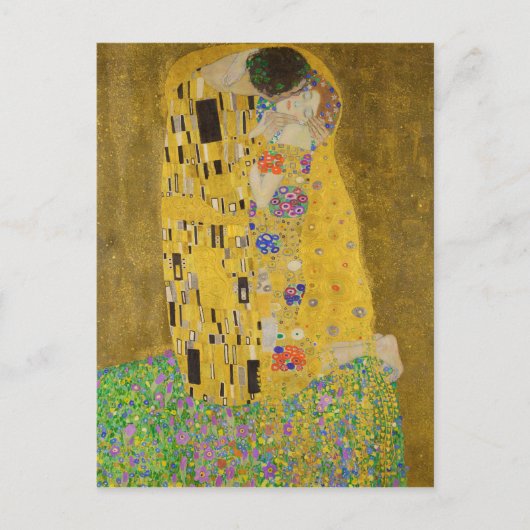 The Kiss (Lovers) van Gustav Klimt (1908-1909) Briefkaart (Voorkant)