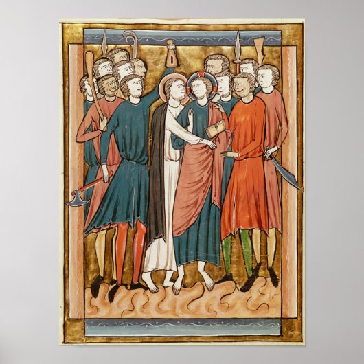 The Kiss of Judas, "Psautier a l'Usage de Paris" Poster (Voorkant)