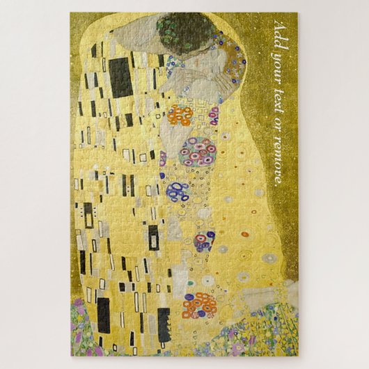 "The Kiss", oliesschilderij van Gustav Klimt, 1908 Legpuzzel (Verticaal)
