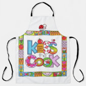 The Kiss the Cook Apron Schort (Voorkant)