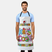 The Kiss the Cook Apron Schort (Gedragen)