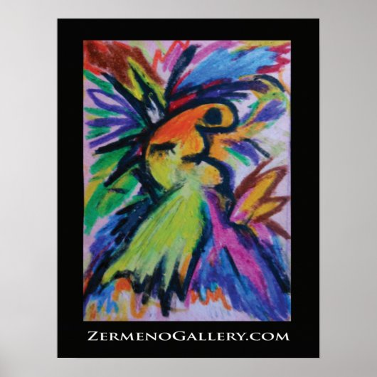 "The Kiss" van ZermenoGallery.com Poster (Voorkant)