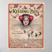 The Kissing Bug 1909 Ragtime Bladmuziek Poster (Voorkant)