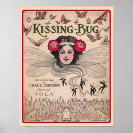 The Kissing Bug 1909 Ragtime Bladmuziek Poster