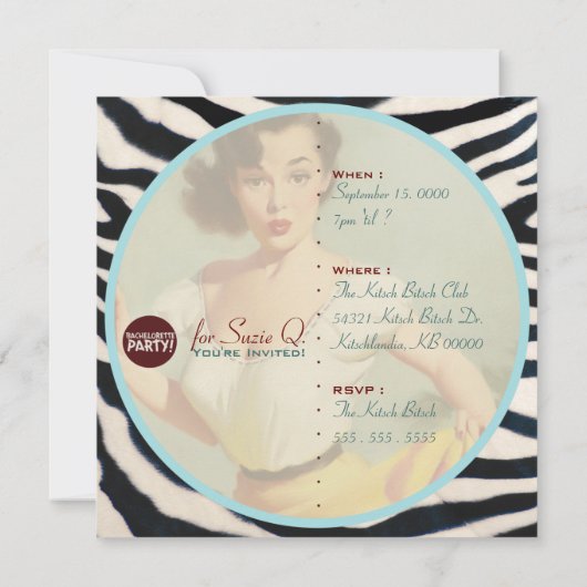 The Kitsch Bitsch : Nog niet getrouwd! Kaart (Achterkant)