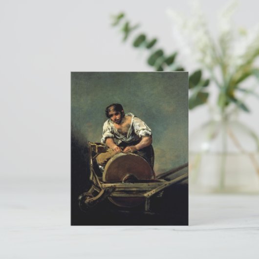 The Knife-Grinder, c.1808-12 Briefkaart (Staand voorkant)