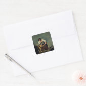 The Knife-Grinder, c.1808-12 Vierkante Sticker (Envelop)
