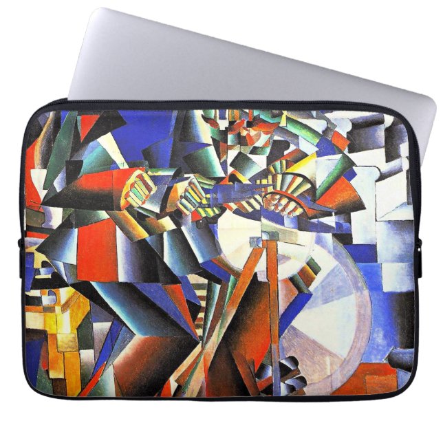 The Knife Grinder, famous painting, Laptop Sleeve (Voorkant)
