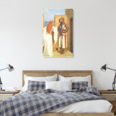 The Knight's Shadow (door Edmund Blair Leighton) Canvas Afdruk (Insitu (Slaapkamer))