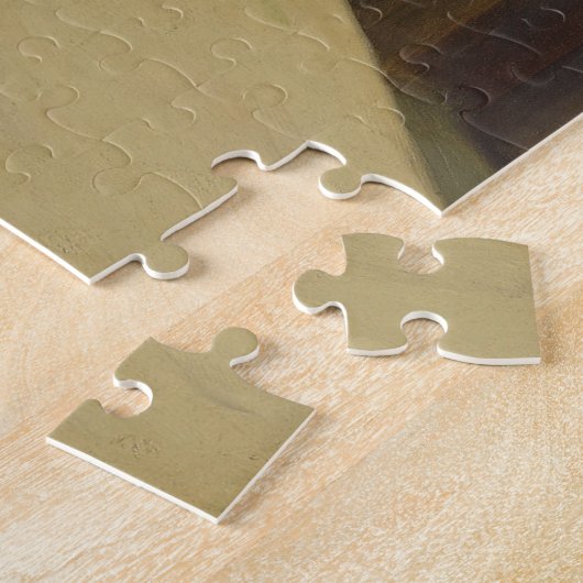 The Knight's Shadow (door Edmund Blair Leighton) Legpuzzel (Zijkant)