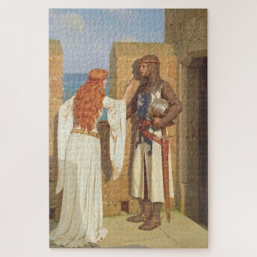 The Knight's Shadow (door Edmund Blair Leighton) Legpuzzel (Verticaal)