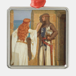 The Knight's Shadow (door Edmund Blair Leighton) Metalen Ornament