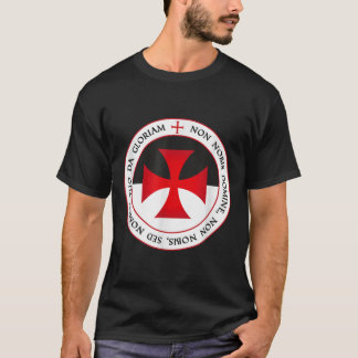 The Knights Templar Cross Christian Crusader Motto T-shirt