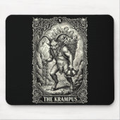 The Krampus Tarot Card Goth Witchy Black Pajamas C Muismat (Voorkant)