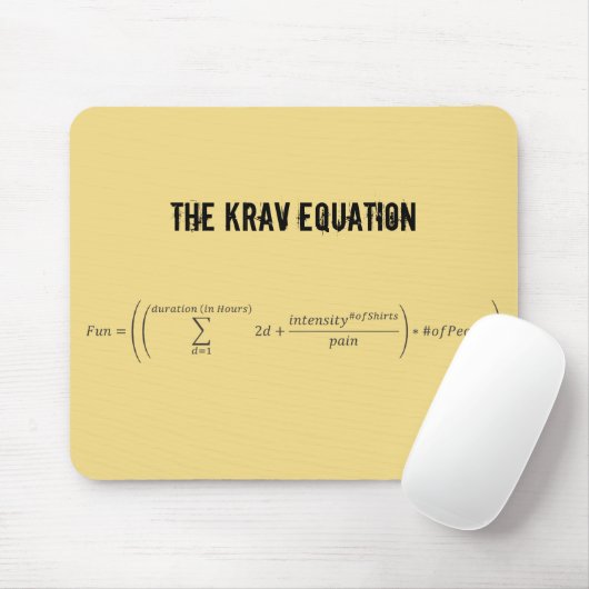 "The Krav Equation" Mousepad Muismat (Met muis)