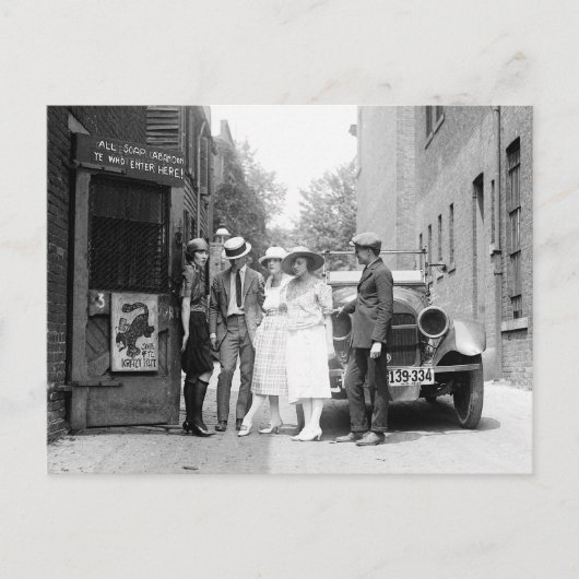 The Krazy Kat Speakeasy, 1921 Briefkaart (Voorkant)
