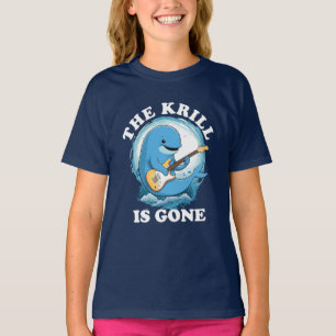 The Krill Is Gone - Grappige walvis die gitaar spe T-shirt