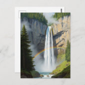  The Krimml Falls Austria Tallest Waterfall  Briefkaart (Voorkant / Achterkant)