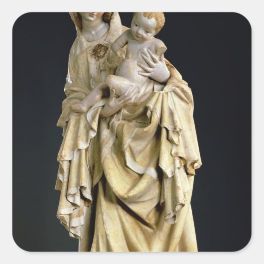 The Krumauer Madonna, c.1400 Vierkante Sticker (Voorkant)