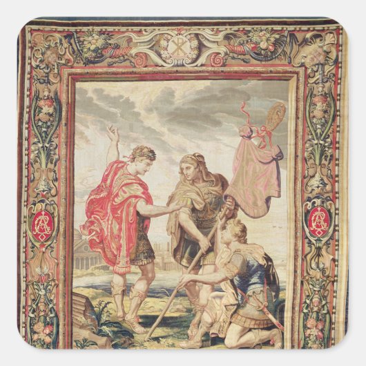 The Labarum, vóór 1663 Vierkante Sticker (Voorkant)