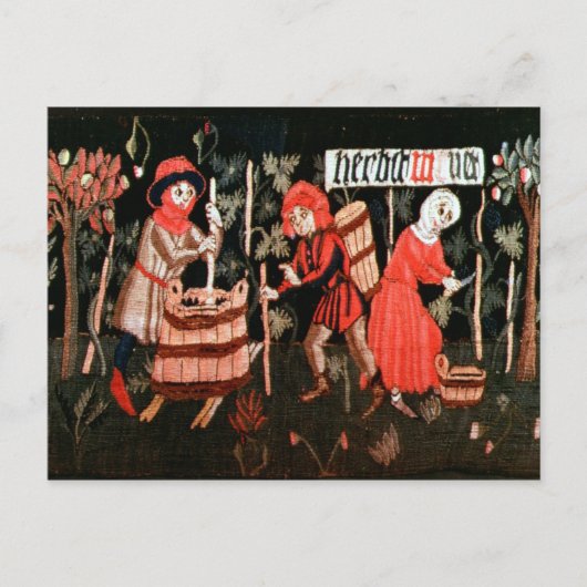 The Labour of the Months, from Alsace Briefkaart (Voorkant)