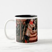 The Labour of the Months, from Alsace Tweekleurige Koffiemok (Links)