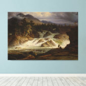 The Labro Falls Canvas Afdruk (Insitu (Houten vloer))