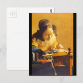 The Lace Maker', Jan Vermeer_Dutch Masters Briefkaart (Voorkant / Achterkant)