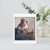 The Lacemaker, Johannes Vermeer, 1669-1670 Briefkaart (Staand voorkant)