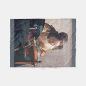 The Lacemaker, Johannes Vermeer, 1669-1670 Fleece Deken (Voorkant (Horizontaal))