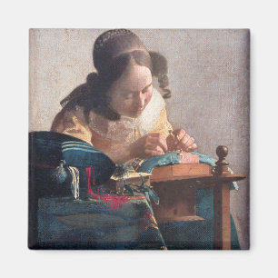 The Lacemaker, Johannes Vermeer, 1669-1670 Magneet