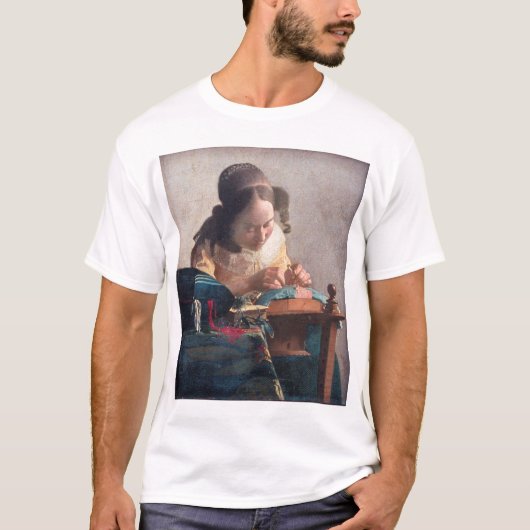The Lacemaker, Johannes Vermeer, 1669-1670 T-shirt (Voorkant)