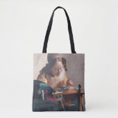 The Lacemaker, Johannes Vermeer, 1669-1670 Tote Bag (Voorkant)