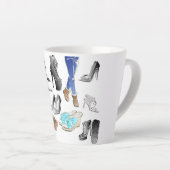 The Ladies Shoes design Latte Mug Mok (Rechterhoek)