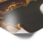  The Lady and Her Cat – A Timeless Victorian Portr Foto Afdruk (Hoek)