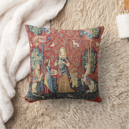 The Lady and the Unicorn (Smell) Throw Pillow Kussen
