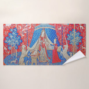 The Lady en de Unicorn/A Mon Seul Desir Badhanddoek