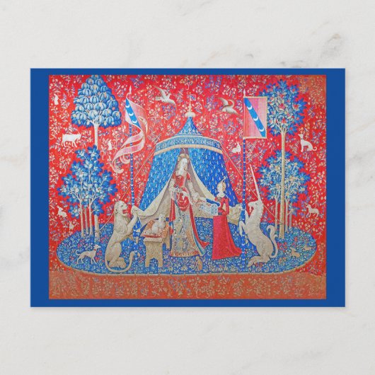 The Lady en de Unicorn/A Mon Seul Desir Briefkaart (Voorkant)