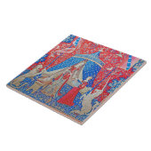 The Lady en de Unicorn/A Mon Seul Desir Tegeltje (Zijkant)