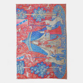 The Lady en de Unicorn/A Mon Seul Desir Theedoek (Verticaal)