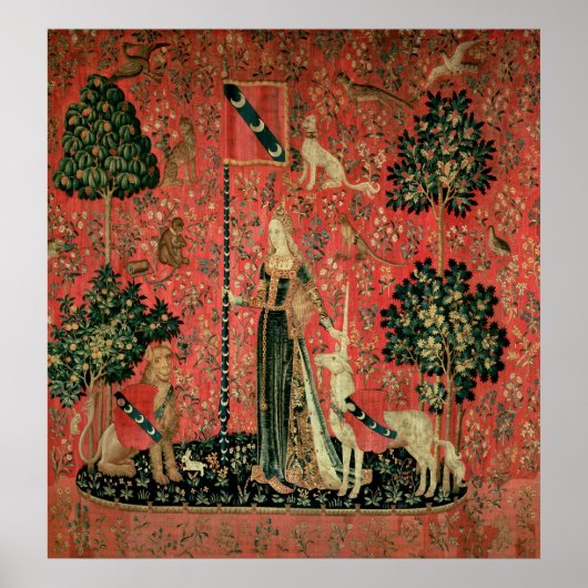 The Lady en de Unicorn: "Aanraking" Poster (Voorkant)