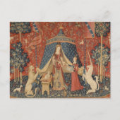 The Lady en de Unicorn Briefkaart (Voorkant)