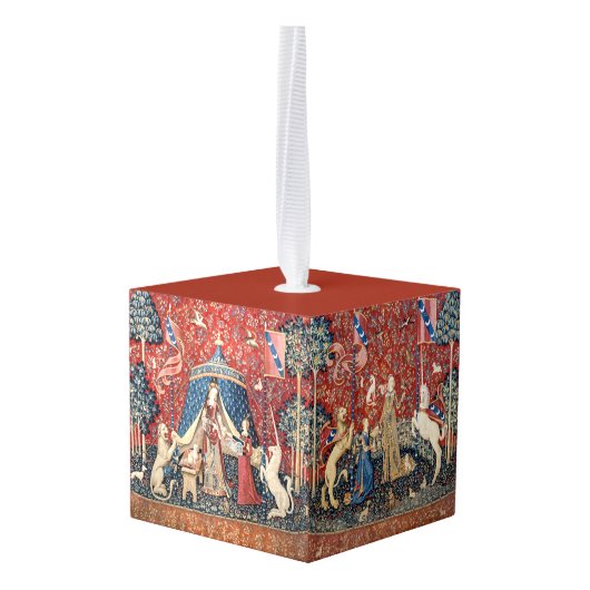 The Lady en de Unicorn Decoratie (Achter hoekig)