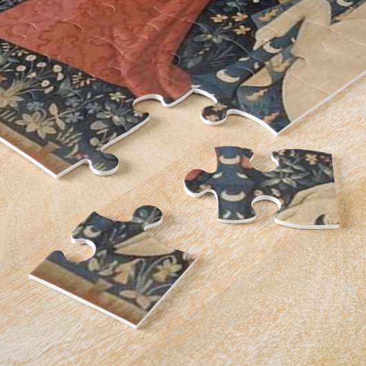 The Lady en de Unicorn Legpuzzel (Zijkant)
